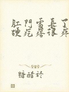 肛门处长了一个硬疙瘩很疼