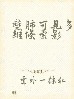 双肺可见多发纤维条索影