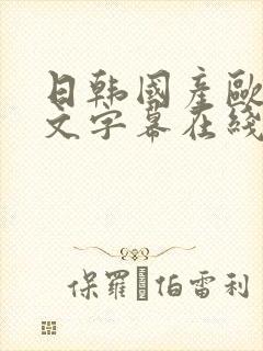 日韩国产欧美中文字幕在线观看