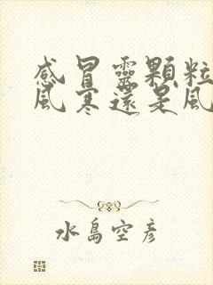 感冒灵颗粒治疗风寒还是风热封面