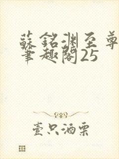 苏铭渊至尊血脉笔趣阁25封面