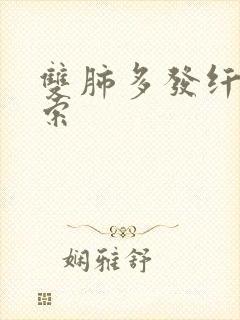 双肺多发纤维条索