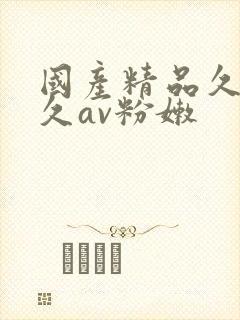 国产精品久久久久av粉嫩封面