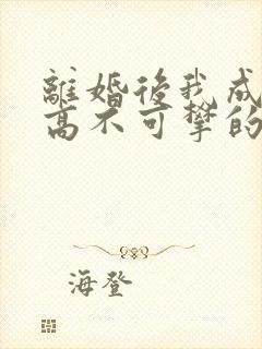 离婚后我成前妻高不可攀的神