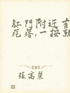 肛门附近有一个疙瘩,一按就疼