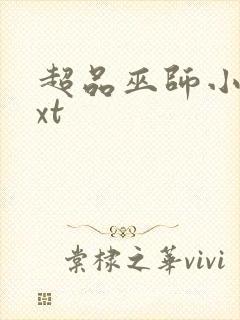 超品巫师小说txt