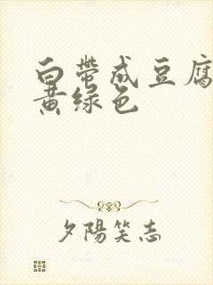 白带成豆腐渣状黄绿色