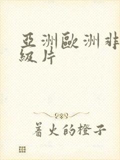 亚洲欧洲非洲一级片