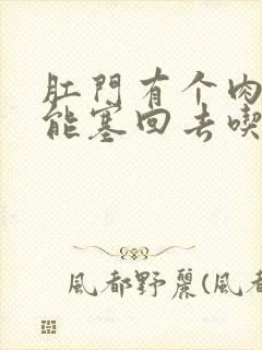 肛门有个肉球还能塞回去吃什么药