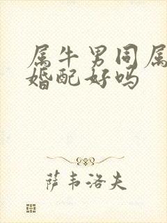 属牛男同属兔女婚配好吗