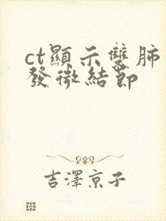 ct显示双肺多发微结节