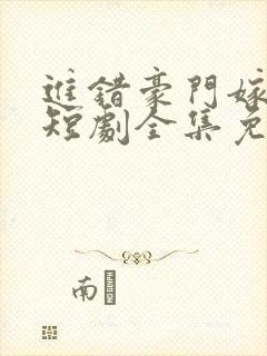 进错豪门嫁对郎短剧全集免费观看