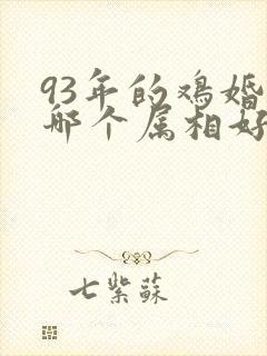 93年的鸡婚配哪个属相好