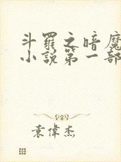 斗罗之暗魔邪神小说第一部封面