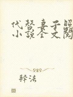 代替妻子照顾我小说全文阅读