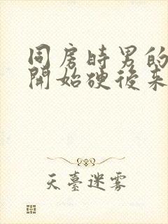 同房时男的是刚开始硬后来软了