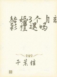 结婚3个月离婚彩礼退吗封面