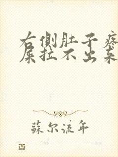 右侧肚子疼想拉屎拉不出来怎么回事