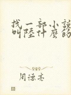 找一部小说主角叫陆什么的