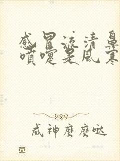 感冒流清鼻涕打喷嚏是风寒还是风热封面