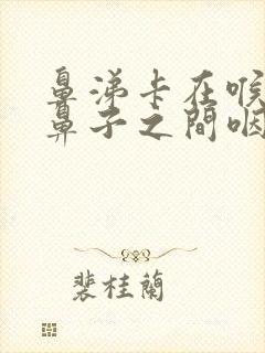 鼻涕卡在喉咙和鼻子之间咽不下去