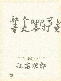 哪个app可以看大奉打更人
