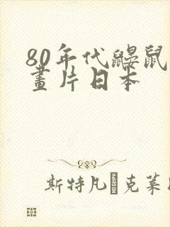 80年代鼹鼠动画片日本