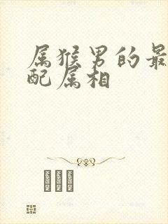 属猴男的最佳婚配属相