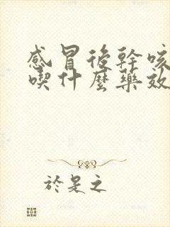 感冒后干咳无痰吃什么药效果最好