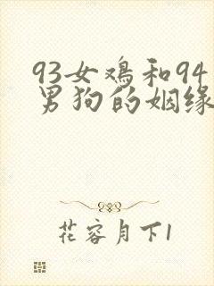 93女鸡和94男狗的姻缘