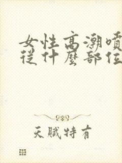 女性高潮喷水是从什么部位喷出来的