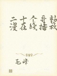 二十个哥动漫动漫在线播放免费观看