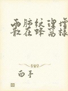 两肺纹理增多,散在蜂窝样改变封面