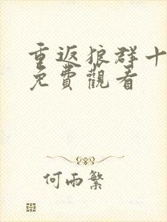 重返狼群十二集免费观看