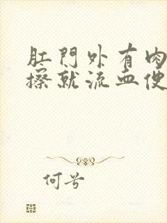 肛门外有肉球一擦就流血便血