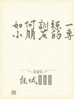 如何训练一年级小朋友的专注力