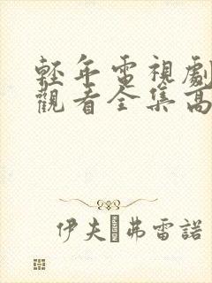 轻年电视剧免费观看全集高清版