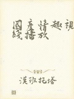 国产情趣视频在线播放