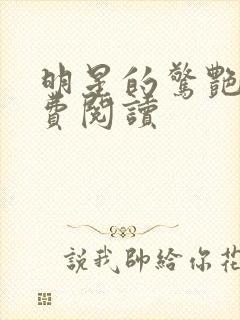 明星的惊艳史免费阅读