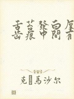 舌苔发白厚腻有齿痕中间有裂纹