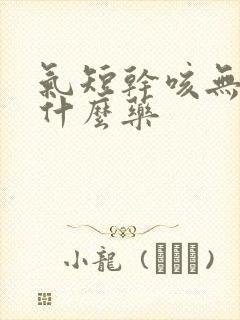 气短干咳无痰吃什么药