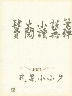 肆火小说笔趣免费阅读无弹窗