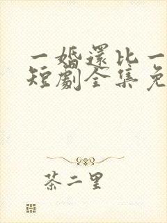 一婚还比一婚高短剧全集免费观看