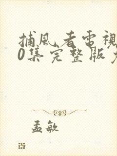 捕风者电视剧40集完整版免费观看封面