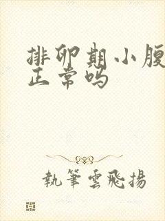 排卵期小腹坠胀正常吗封面