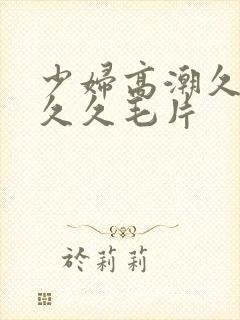 少妇高潮久久久久久毛片