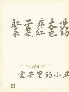 肚子疼大便拉出来是红色的是为什么