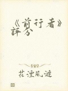 《前行者》豆瓣评分