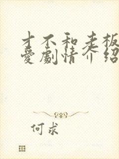 才不和老板谈恋爱剧情介绍