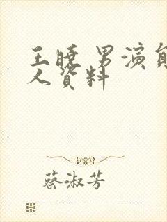 王晓 男演员个人资料